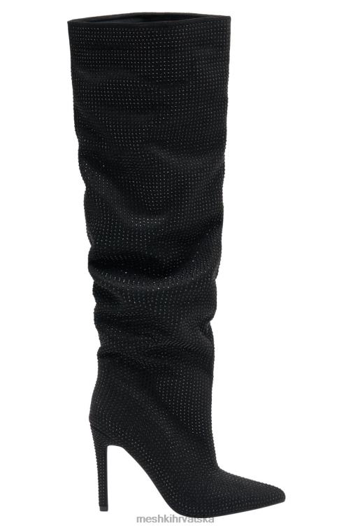 Meshki jenner diamante čizma s visokom petom XH4NH1669 obuća crno