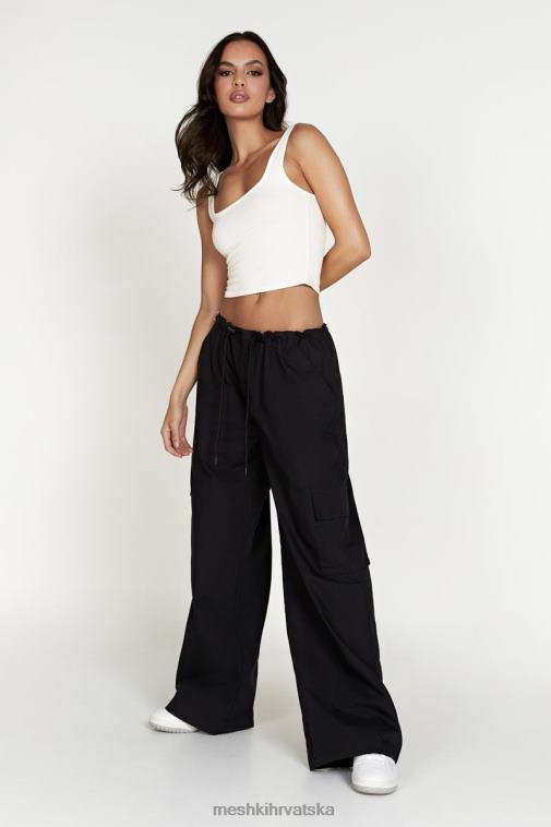 Meshki amara hlače s padobranom XH4NH1592 odjeća crno