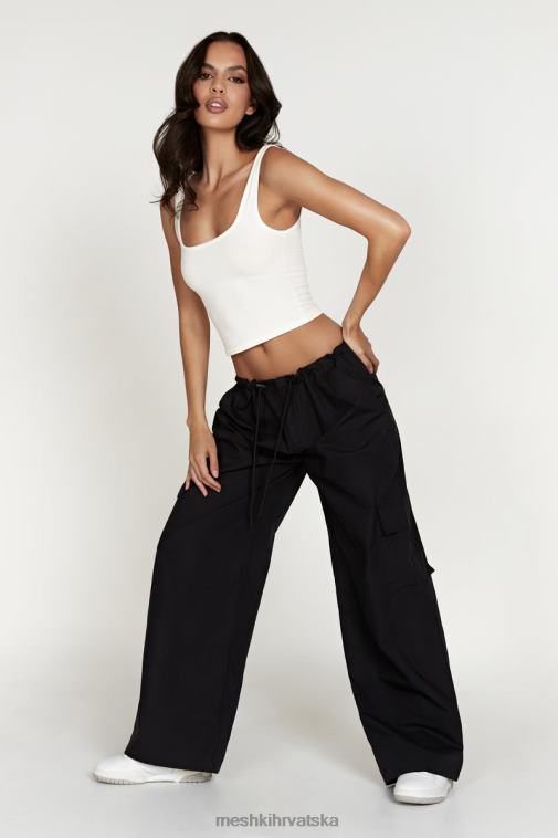 Meshki amara hlače s padobranom XH4NH1592 odjeća crno