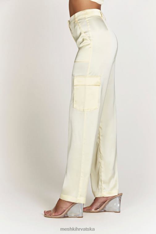 Meshki amaya satenske kargo hlače XH4NH1511 odjeća kost