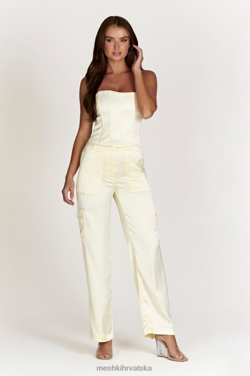 Meshki amaya satenske kargo hlače XH4NH1511 odjeća kost