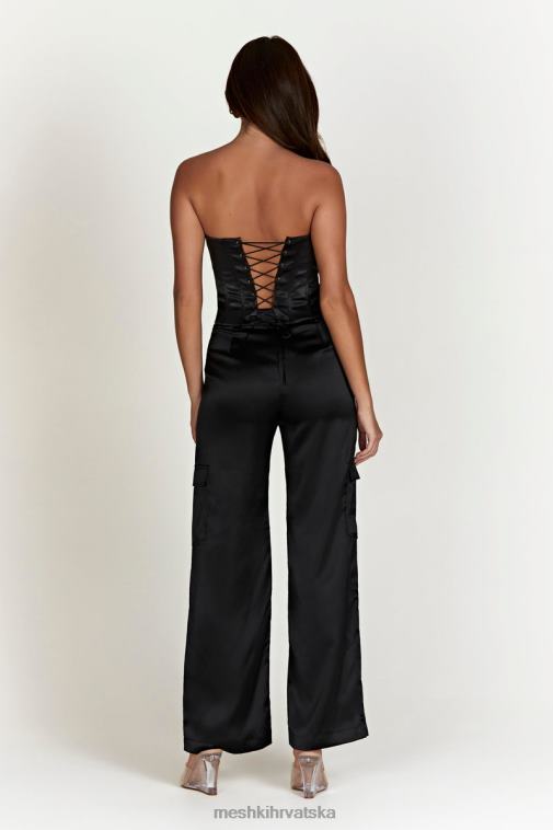 Meshki amaya satenske kargo hlače XH4NH1574 odjeća crno