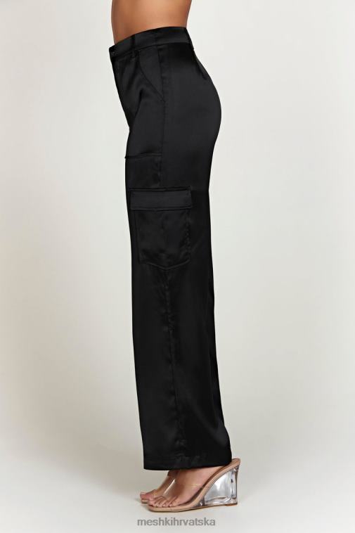 Meshki amaya satenske kargo hlače XH4NH1574 odjeća crno