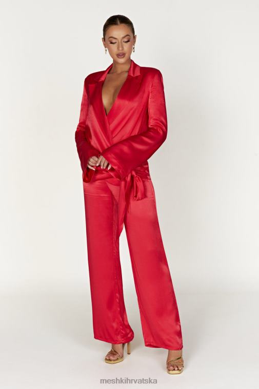 Meshki aspyn satenske hlače XH4NH1428 odjeća Crvena