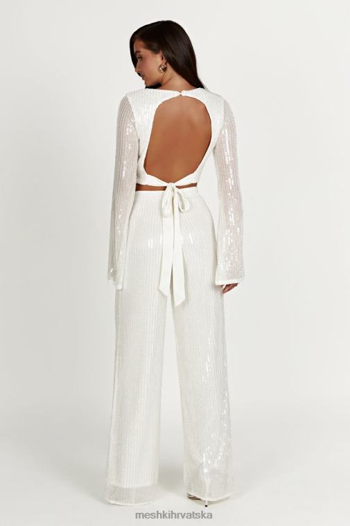 Meshki diaz hlače sa šljokicama XH4NH1356 odjeća bijela