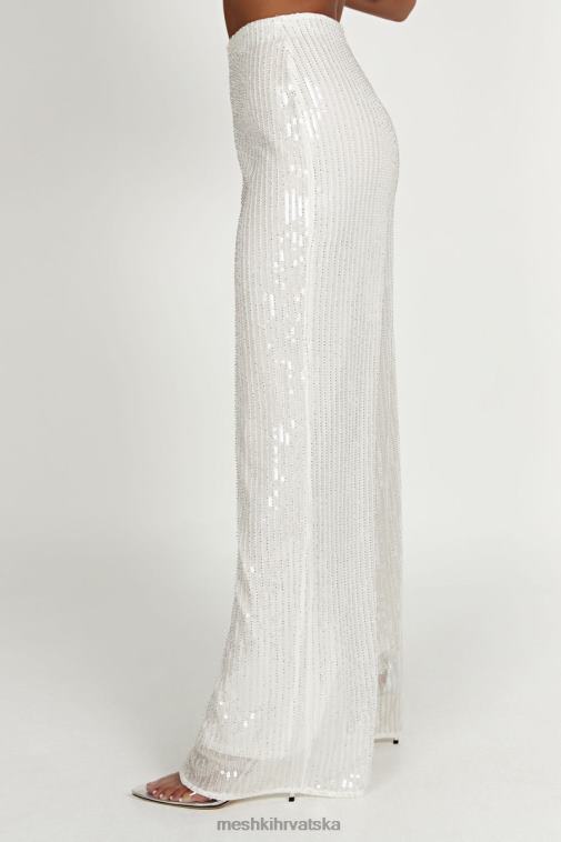 Meshki diaz hlače sa šljokicama XH4NH1356 odjeća bijela