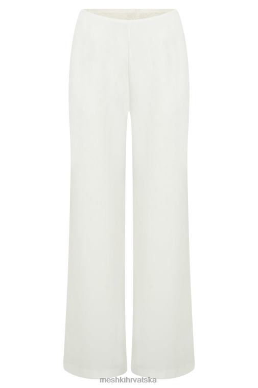 Meshki estee split čipkaste hlače XH4NH1413 odjeća bijela