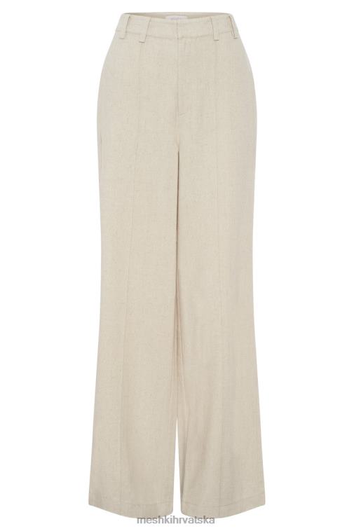 Meshki julie lanene hlače širokih nogavica XH4NH1465 odjeća prirodni