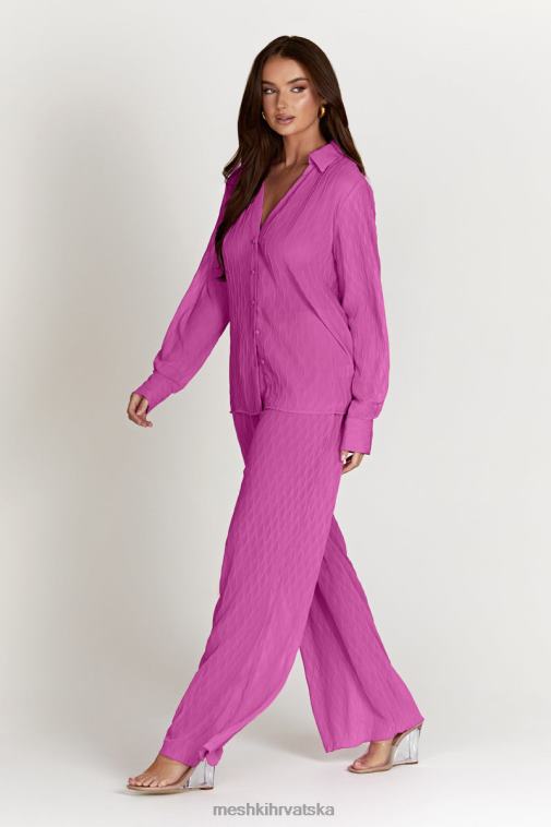 Meshki karla hlače s valovima XH4NH1472 odjeća ružičasta ruža