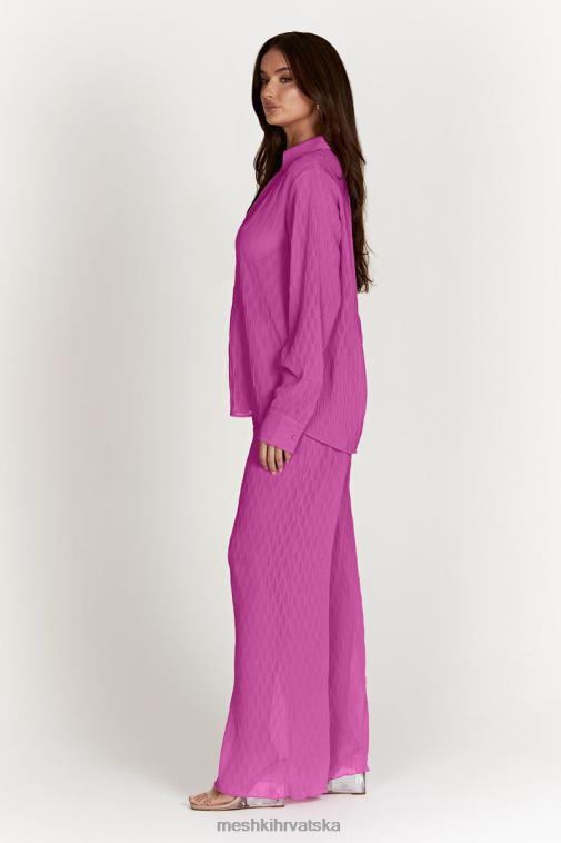 Meshki karla hlače s valovima XH4NH1472 odjeća ružičasta ruža