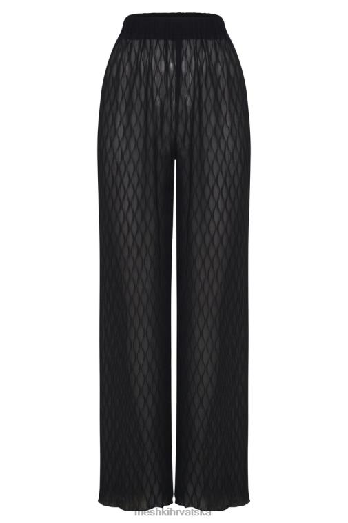 Meshki karla hlače s valovima XH4NH1488 odjeća crno