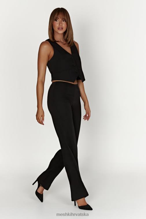 Meshki laurie hlače niskog struka XH4NH1442 odjeća crno