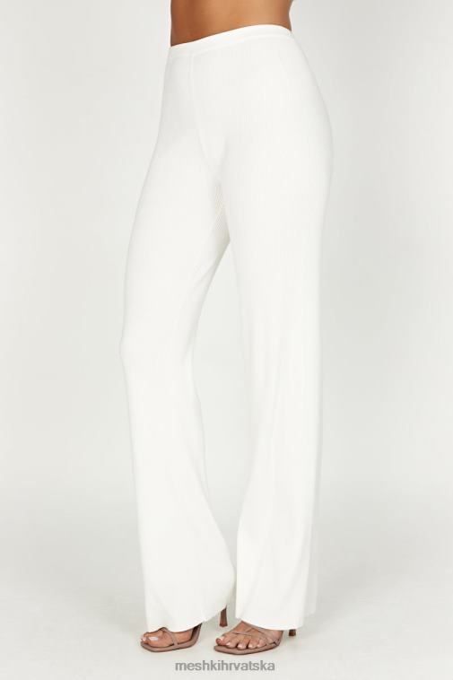 Meshki linnie pletene hlače ravnih nogavica XH4NH1395 odjeća bijela