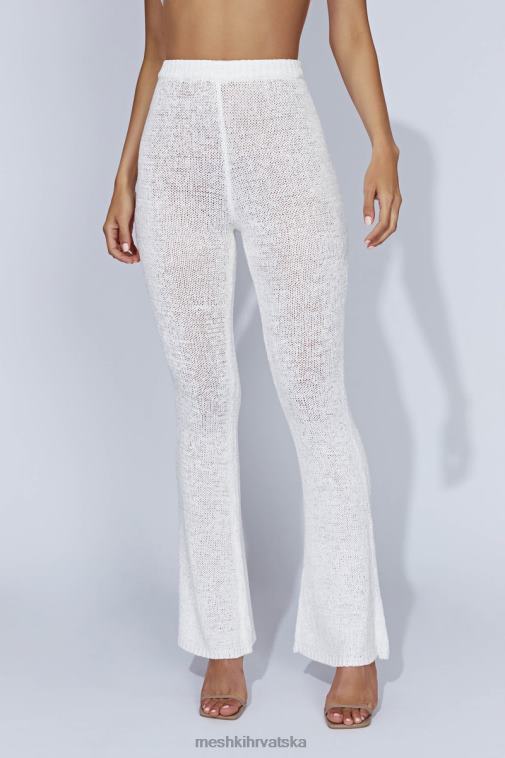Meshki mary pletene lepršave hlače XH4NH1589 odjeća bijela