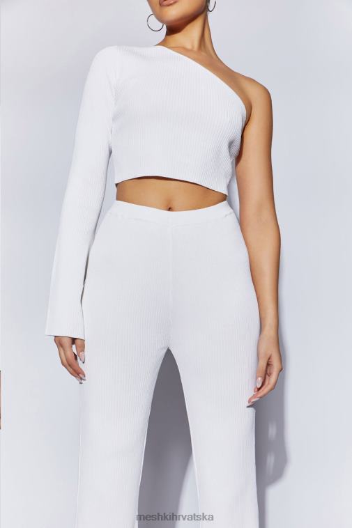 Meshki rue pletene lepršave hlače XH4NH1513 odjeća bijela