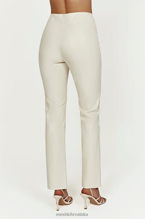 Meshki vanessa hlače od umjetne kože XH4NH1497 odjeća kost