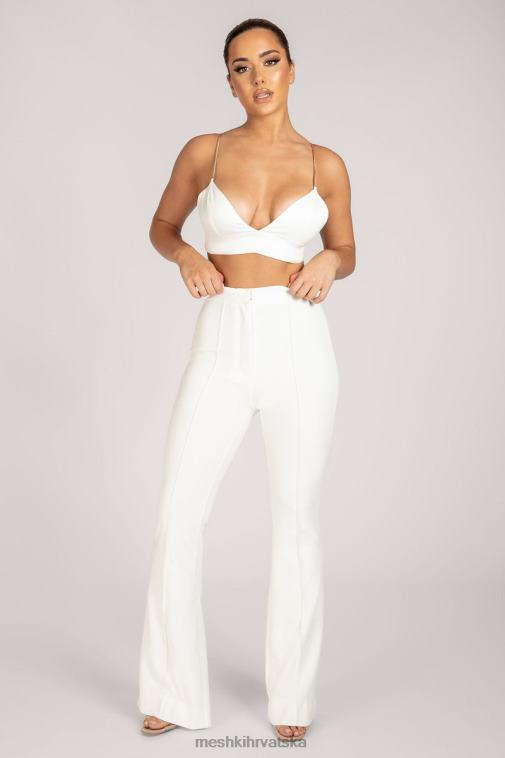 Meshki zendaya široke hlače visokog struka XH4NH1238 odjeća bijela