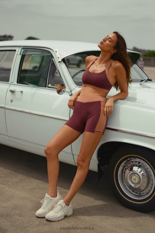 Meshki dvobojne kratke hlače taleah XH4NH1467 odjeća mahagonij/tan