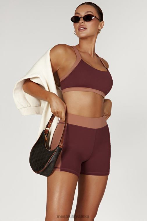 Meshki dvobojne kratke hlače taleah XH4NH1467 odjeća mahagonij/tan