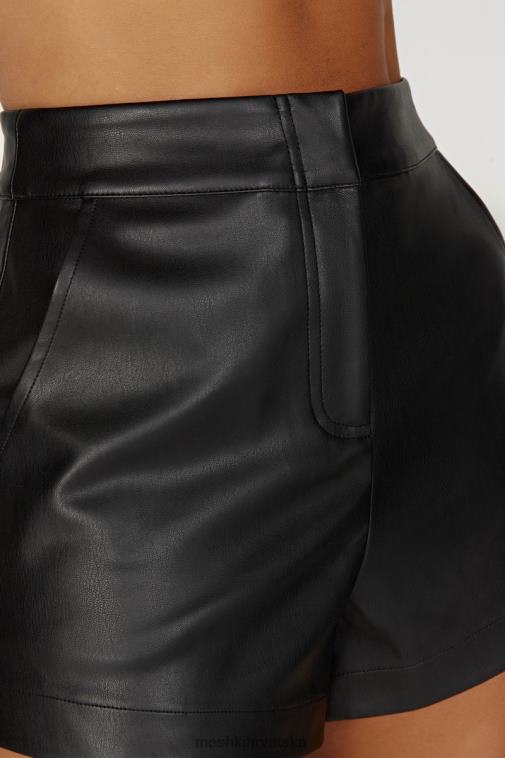 Meshki ingrid kratke hlače od umjetne kože XH4NH1414 odjeća crno