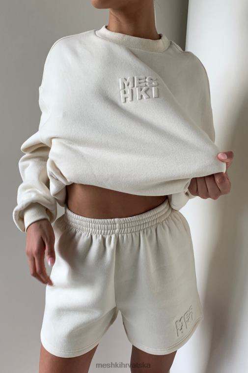 Meshki reese reljefne kratke hlače od flisa XH4NH1608 odjeća kost