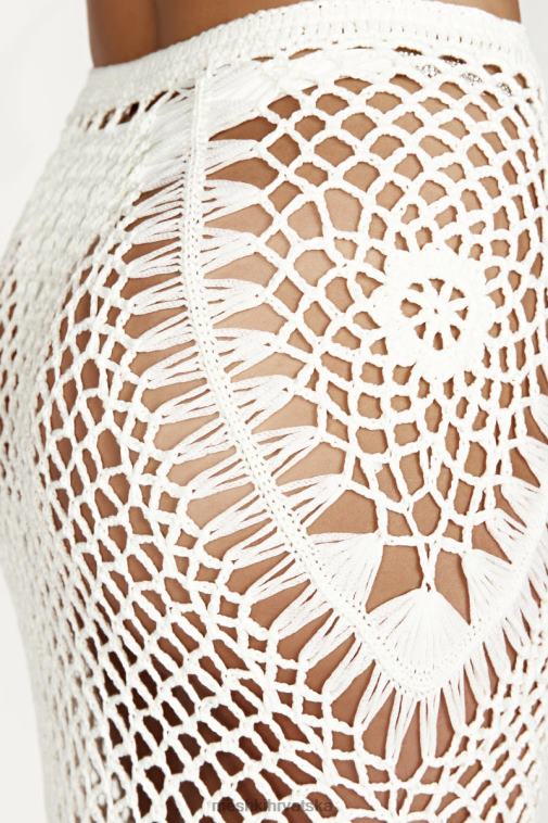 Meshki bonnie heklana maksi suknja XH4NH1439 odjeća bijela