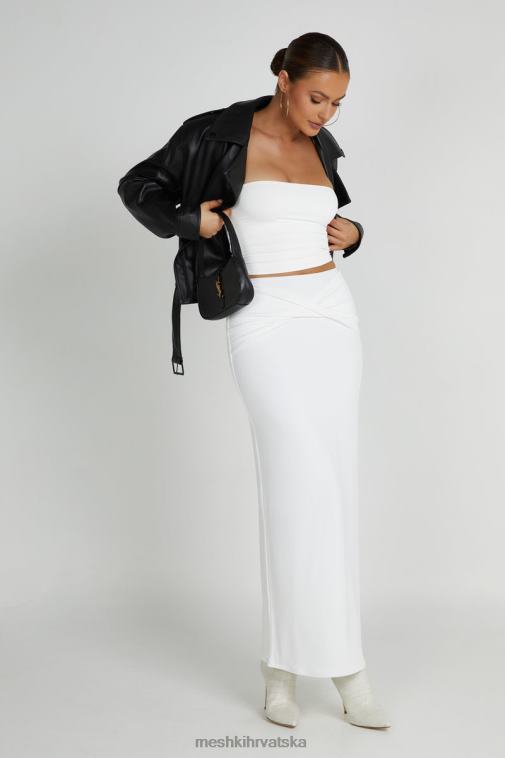 Meshki ceri maksi uvijena suknja XH4NH1344 odjeća bijela