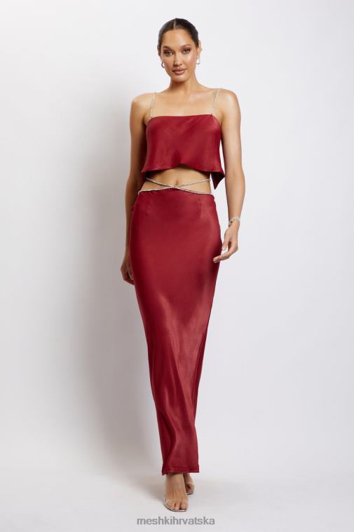 Meshki današnja dijamantna maksi suknja XH4NH1383 odjeća vino