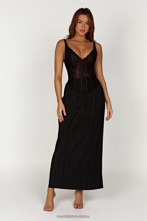 Meshki elsie plisse maksi suknja XH4NH1365 odjeća crno