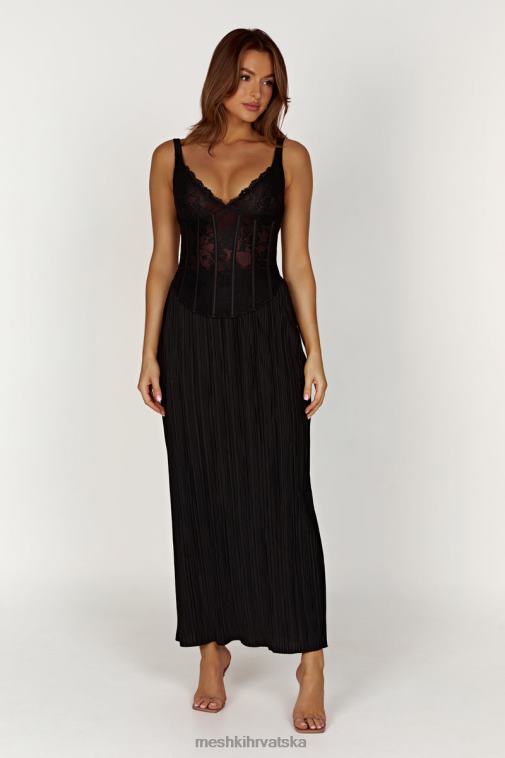 Meshki elsie plisse maksi suknja XH4NH1365 odjeća crno