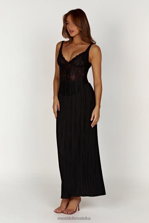 Meshki elsie plisse maksi suknja XH4NH1365 odjeća crno