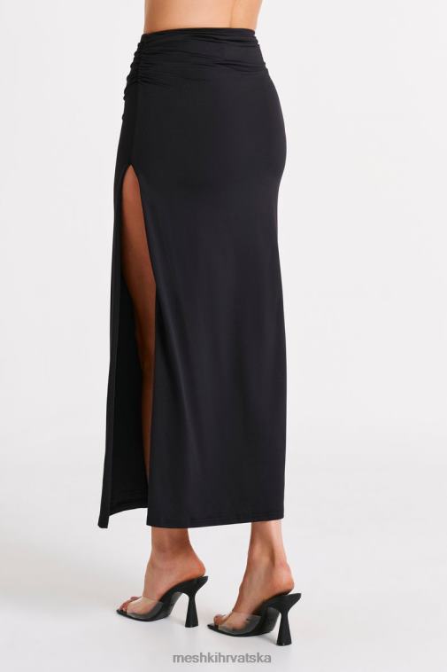 Meshki emma maxi suknja od recikliranog najlona XH4NH1242 odjeća crno