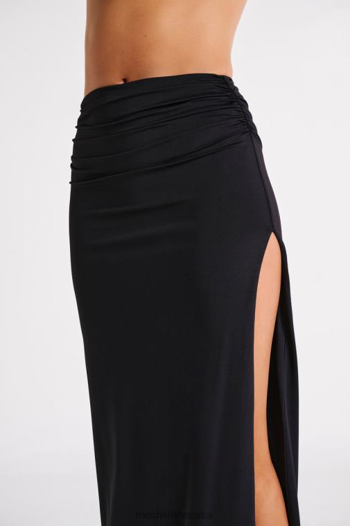 Meshki emma maxi suknja od recikliranog najlona XH4NH1242 odjeća crno