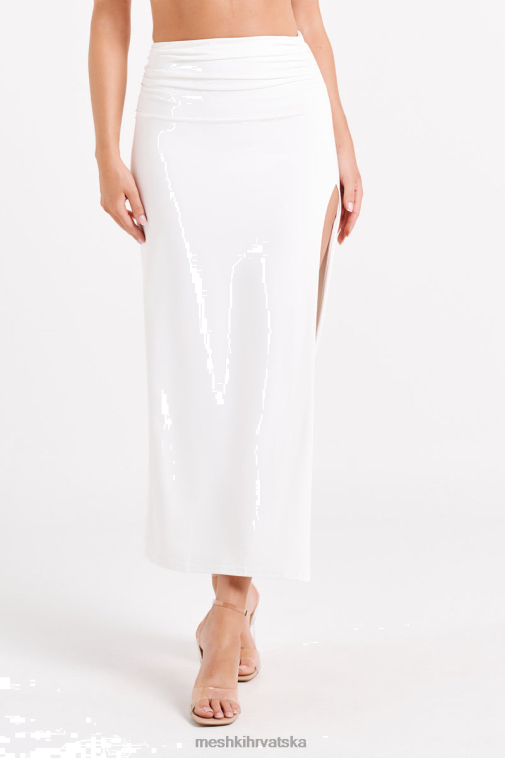 Meshki emma maxi suknja od recikliranog najlona XH4NH1246 odjeća bijela