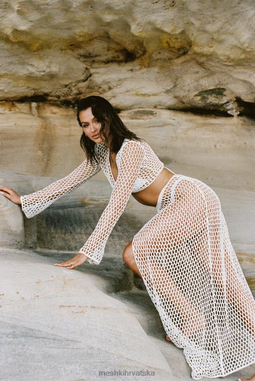 Meshki hallie vezati heklanu maksi suknju XH4NH1537 odjeća bijela