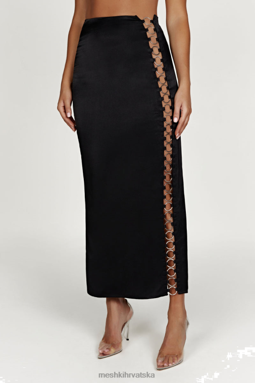 Meshki jaida ring maxi suknja XH4NH1596 odjeća crno