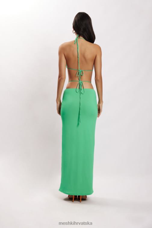 Meshki jantarna maksi suknja s naborima XH4NH1573 odjeća zelena