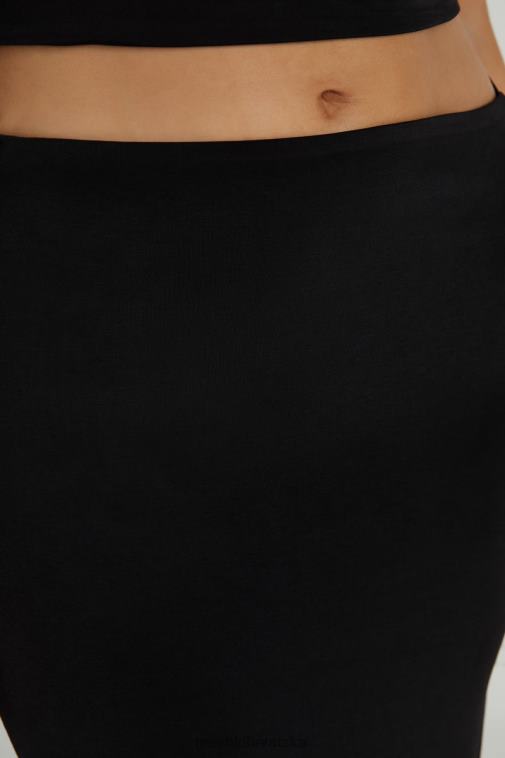 Meshki jeanine maxi suknja s kapuljačom XH4NH1320 odjeća crno