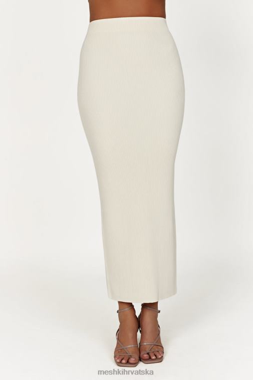 Meshki kaesha split maxi pletena suknja XH4NH1272 odjeća kost