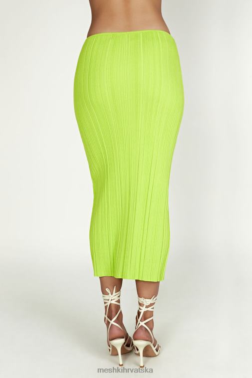 Meshki kennedy pletena suknja niskog struka XH4NH1454 odjeća svježe zelene