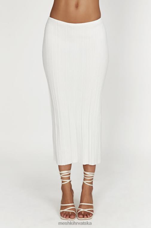 Meshki kennedy pletena suknja niskog struka XH4NH1612 odjeća prljavo bijelo