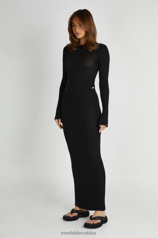 Meshki maribelle pletena maksi suknja XH4NH1288 odjeća crno