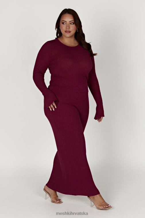 Meshki maribelle pletena maksi suknja XH4NH1371 odjeća vino