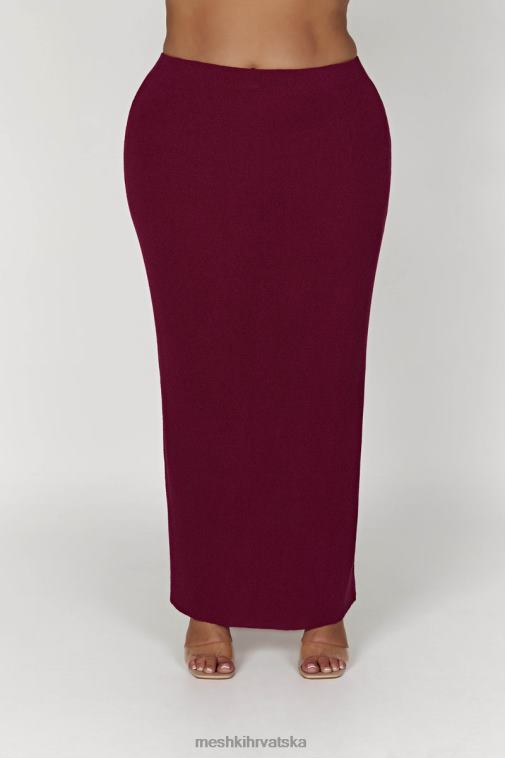 Meshki maribelle pletena maksi suknja XH4NH1371 odjeća vino