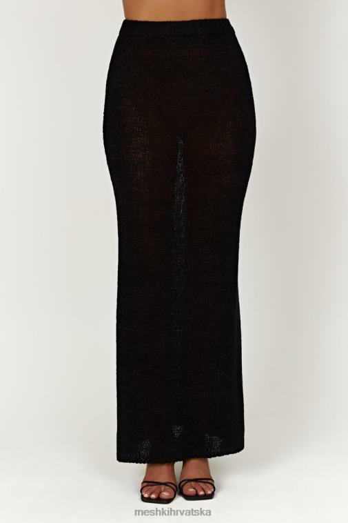 Meshki mary pletena maksi suknja XH4NH1360 odjeća crno