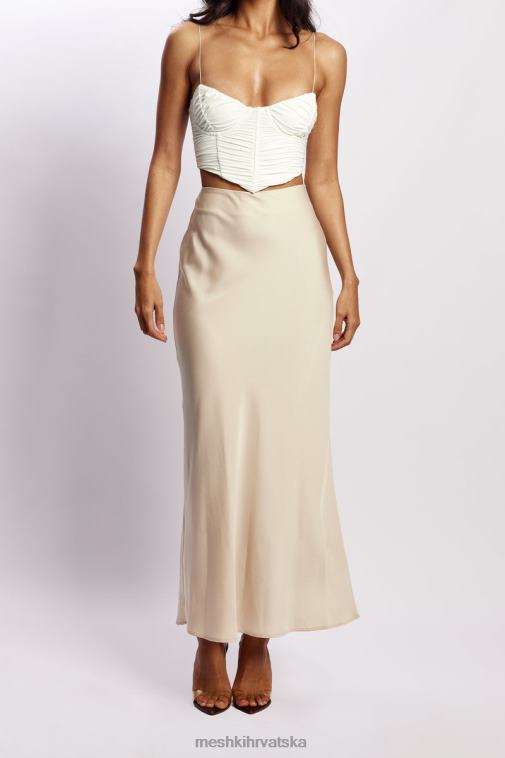 Meshki missy maxi satenska suknja XH4NH1349 odjeća šampanjac