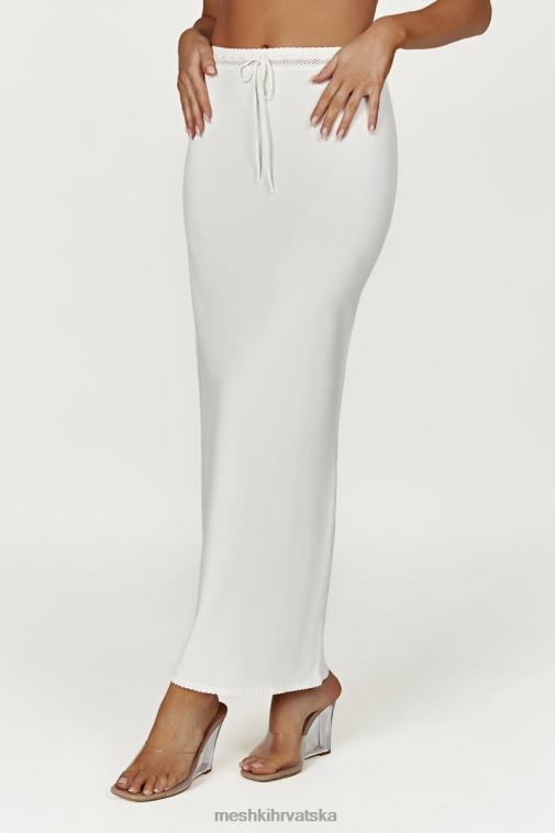 Meshki penelope pointelle pletena maksi suknja XH4NH1425 odjeća bijela