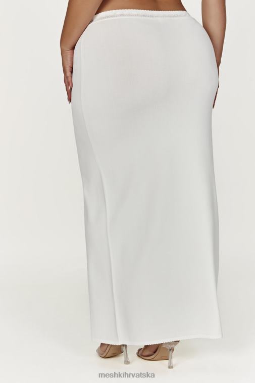 Meshki penelope pointelle pletena maksi suknja XH4NH1425 odjeća bijela