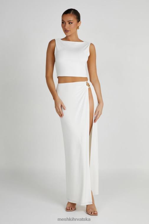 Meshki suri uska maksi suknja s dodacima XH4NH1255 odjeća bijela