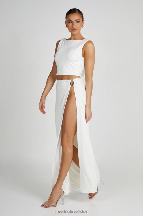Meshki suri uska maksi suknja s dodacima XH4NH1255 odjeća bijela